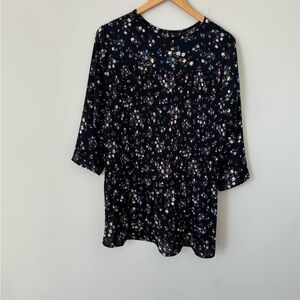 Floral Black Women's Top